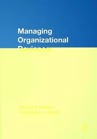 Managing Organizational Deviance cover