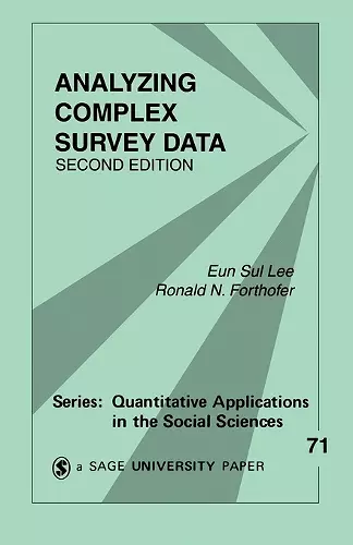 Analyzing Complex Survey Data cover