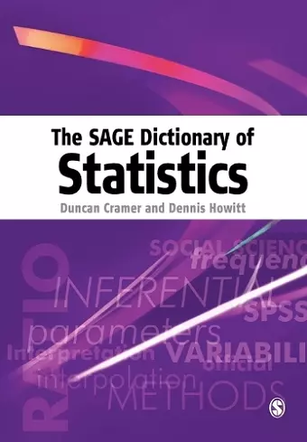 The SAGE Dictionary of Statistics cover