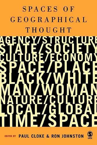 Spaces of Geographical Thought cover