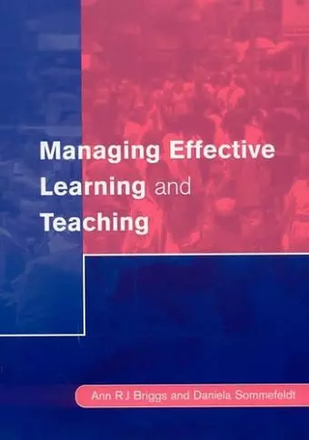 Managing Effective Learning and Teaching cover