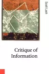 Critique of Information cover