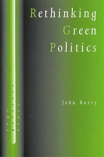 Rethinking Green Politics cover