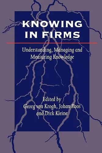 Knowing in Firms cover