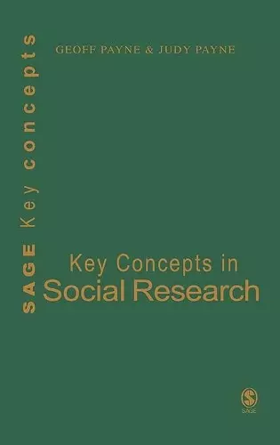 Key Concepts in Social Research cover