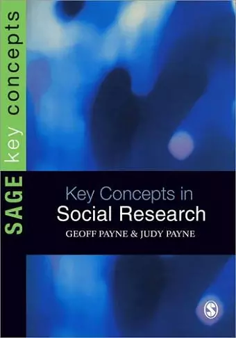 Key Concepts in Social Research cover