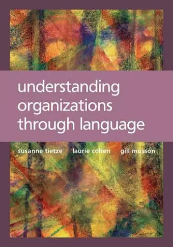 Understanding Organizations through Language cover