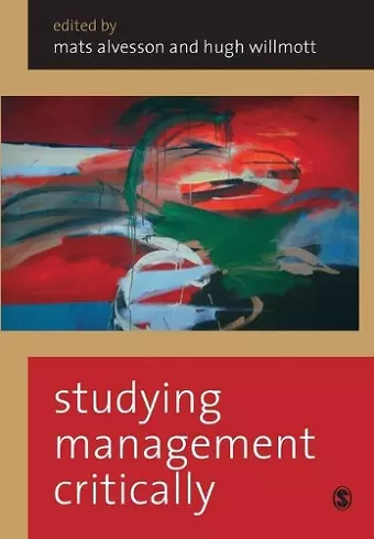 Studying Management Critically cover