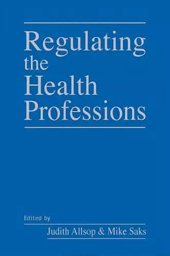 Regulating the Health Professions cover