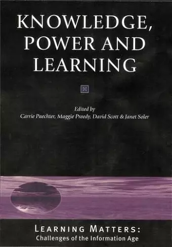 Knowledge, Power and Learning cover