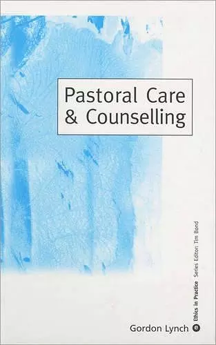 Pastoral Care & Counselling cover