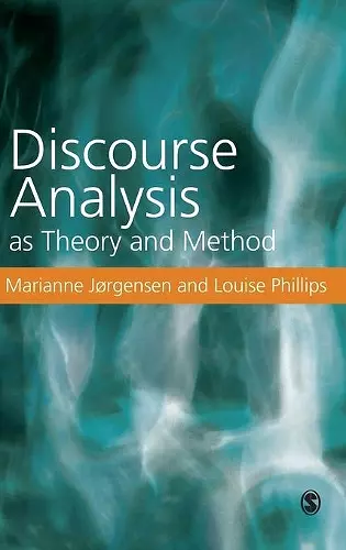 Discourse Analysis as Theory and Method cover