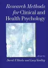 Research Methods for Clinical and Health Psychology cover