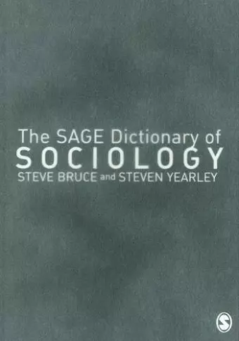 The SAGE Dictionary of Sociology cover