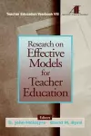 Research on Effective Models for Teacher Education cover