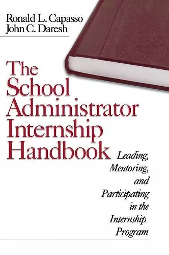 The School Administrator Internship Handbook cover