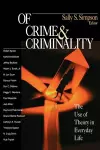 Of Crime and Criminality cover