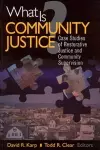 What is Community Justice? cover