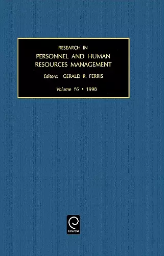 Research in Personnel and Human Resources Management cover