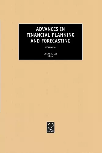 Advances in Financial Planning and Forecasting cover