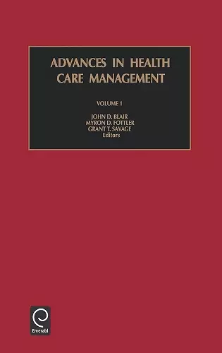 Advances in Health Care Management cover