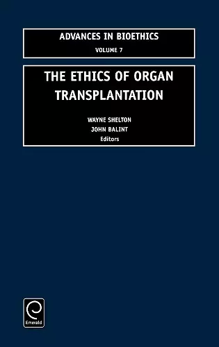 The Ethics of Organ Transplantation cover