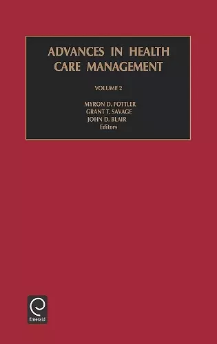 Advances in Health Care Management cover