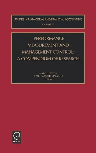 Performance Measurement and Management Control cover