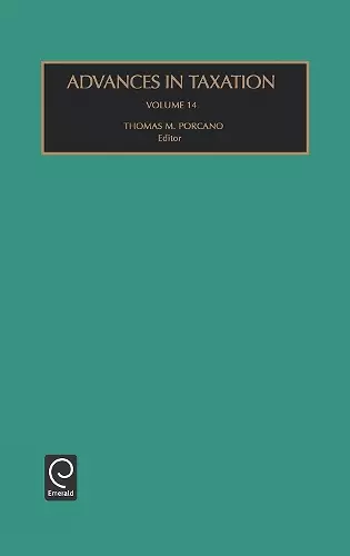 Advances in Taxation cover