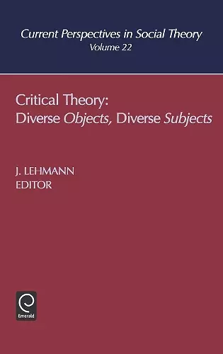 Critical Theory cover