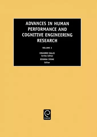 Advances in Human Performance and Cognitive Engineering Research cover