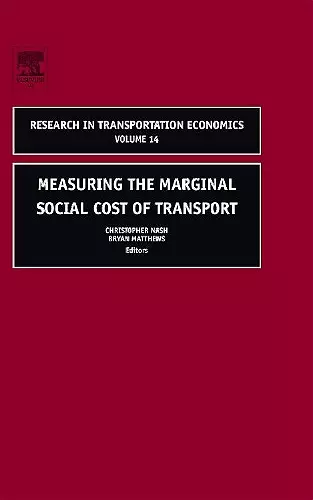 Measuring the Marginal Social Cost of Transport cover