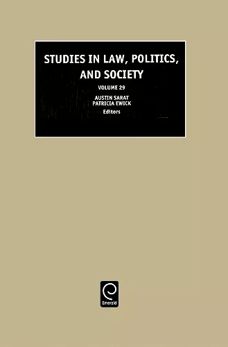 Studies in Law, Politics and Society cover