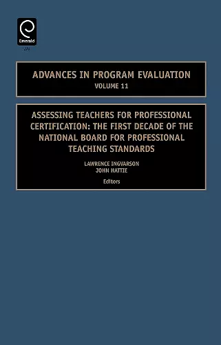 Assessing Teachers for Professional Certification cover