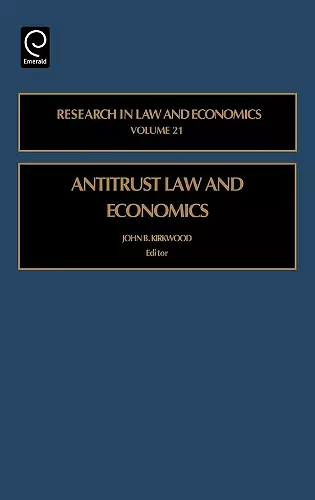 Antitrust Law and Economics cover