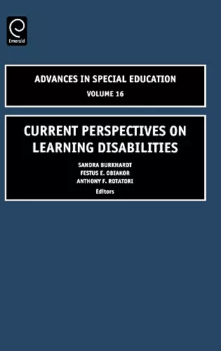 Current Perspectives on Learning Disabilities cover
