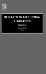 Research in Accounting Regulation cover