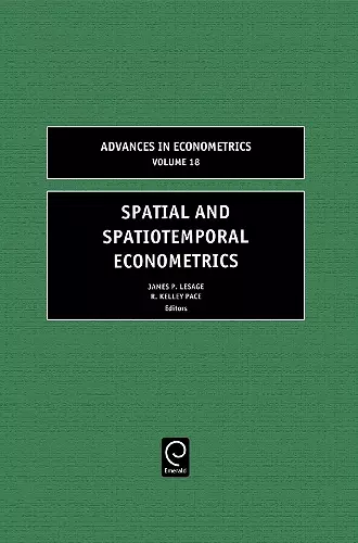 Spatial and Spatiotemporal Econometrics cover