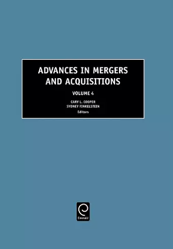 Advances in Mergers and Acquisitions cover