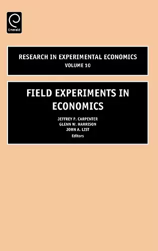 Field Experiments in Economics cover