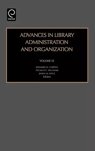 Advances in Library Administration and Organization cover