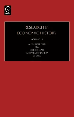 Research in Economic History cover