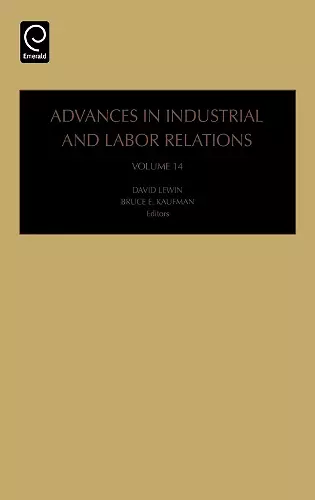 Advances in Industrial and Labor Relations cover