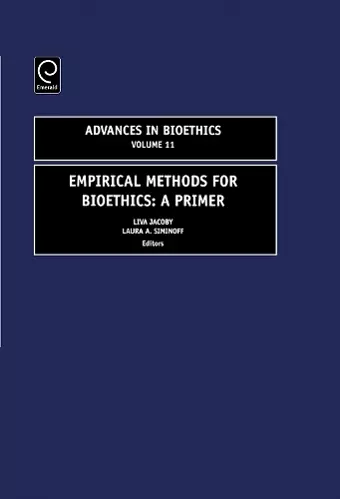 Empirical Methods for Bioethics cover