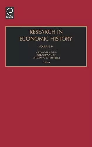 Research in Economic History cover