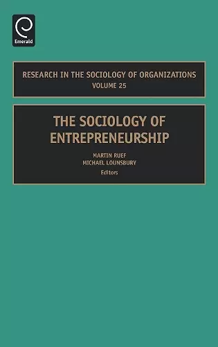 The Sociology of Entrepreneurship cover