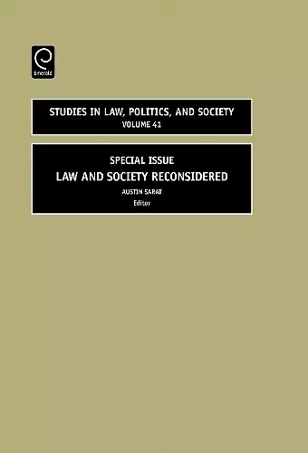 Law and Society Reconsidered cover