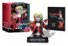 Harley Quinn Talking Figure and Illustrated Book cover