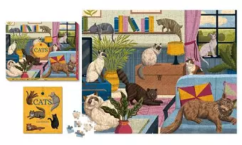 For the Love of Cats 500-Piece Puzzle cover