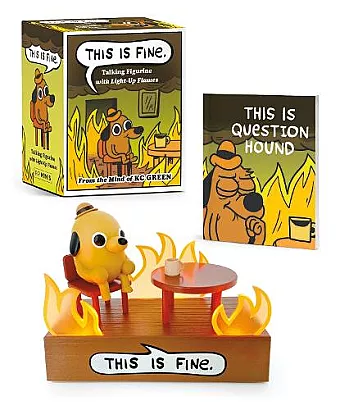 This Is Fine Talking Figurine cover